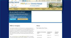 Desktop Screenshot of corvinus-mba.hu